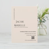 QRコエレガントード結婚式招待状 招待状 (スタンド正面)