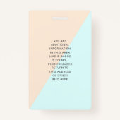 QRコカスタムードロゴ社員名写真病院 バッジ (裏面)