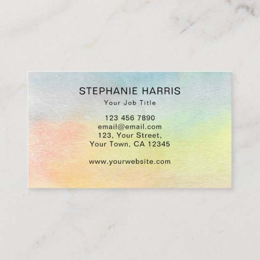 QRコカラフルードの葉 名刺 (裏面)