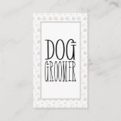 QRコシンプルード付きトリマードッグ 名刺 (正面)