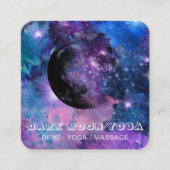 *~* QRコズミックルナスターダークムーン月天空 スクエア名刺 (正面)