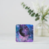 *~* QRコズミックルナスターダークムーン月天空 スクエア名刺 (スタンド正面)