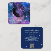 *~* QRコズミックルナスターダークムーン月天空 スクエア名刺 (正面/裏面)