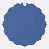 QRコパーソナライズされたードカスタムURLハッピー休日 オーナメントカード (裏面)