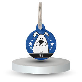 QRコパーソナライズされたード付き可愛いドッグドードルデザイン ペット　ネームタグ