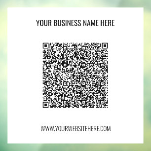 QRコパーソナライズされたード名Webサイトウィンドウの固定 ウィンドウサイン