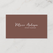 QRコミニマルード | モダン Terracotta名刺 名刺 (正面)