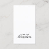 QRコモダンードのシンプル書式 名刺 (裏面)