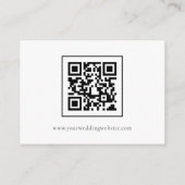 QRコモダンードの結婚詳細 エンクロージャーカード (裏面)