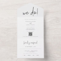 QRコーお洒落ドモダン写真結婚We Do