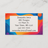 QRコーはっきりしたド芸術的のビジネお洒落ス・カード 名刺 (正面)