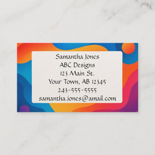 QRコーはっきりしたド芸術的のビジネお洒落ス・カード 名刺 (正面)