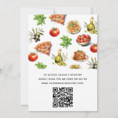 QRコーイタリアンドが面白い！ブライダルシャワー 招待状 (裏面)