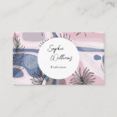 QRコーエレガントドを使用した抽象デザイン 名刺 (正面)