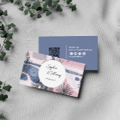 QRコーエレガントドを使用した抽象デザイン 名刺