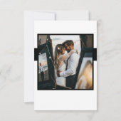 QRコーエレガントドウェディングRSVPカード (裏面)