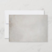 QRコーエレガントドウェディングRSVP応答カード 出欠カード (裏面)