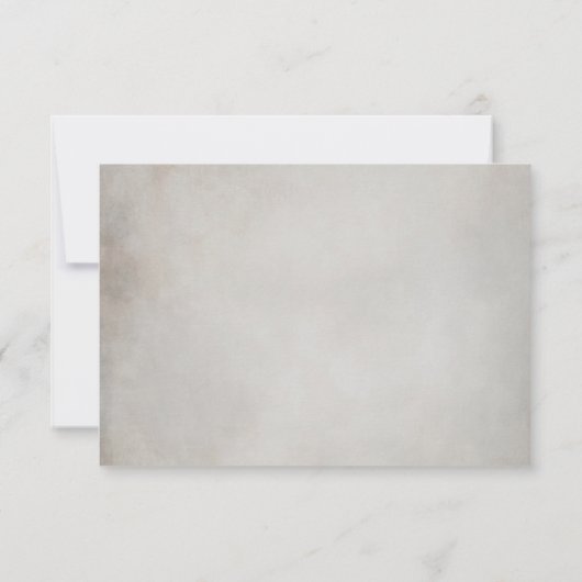 QRコーエレガントドウェディングRSVP応答カード 出欠カード (裏面)