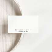 QRコーエレガントドウェディングRSVP エンクロージャーカード