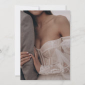 QRコーエレガントドスクリプトがパーティー後に楽しく 招待状 (裏面)