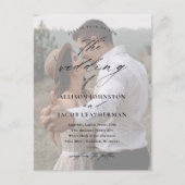 QRコーエレガントドフォト結婚ズ ポストカード (正面)