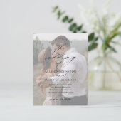 QRコーエレガントドフォト結婚ズ ポストカード (スタンド正面)