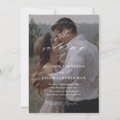 QRコーエレガントドフォト結婚ズ 招待状 (正面)