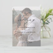 QRコーエレガントドフォト結婚ズ 招待状 (スタンド正面)