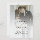 QRコーエレガントドフォト結婚ズ 招待状 (裏面)