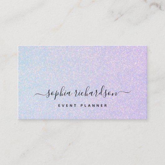 QRコーエレガントド付きドリーミーパステル 名刺 (正面)