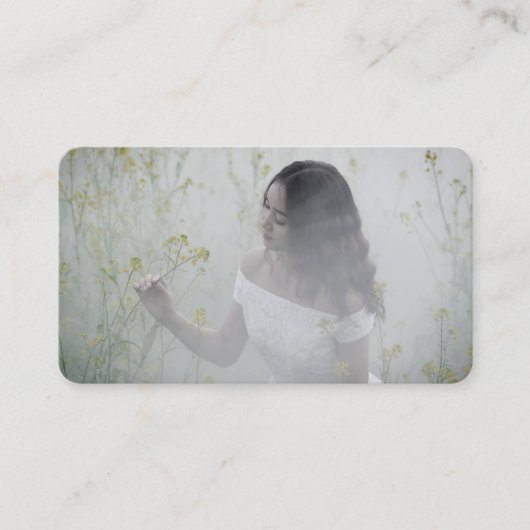 QRコーエレガントド写真モダンソーシャルメディアのアイコン 名刺 (正面)