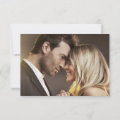 QRコーエレガントド写結婚真 出欠カード (裏面)