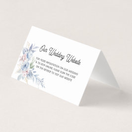 QRコーエレガントド結婚式招待状 – 折り畳み場所