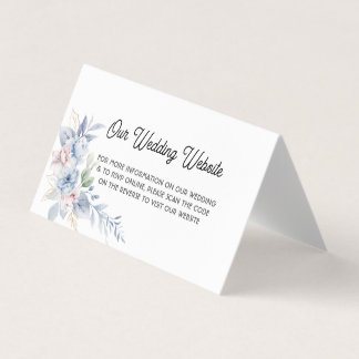 QRコーエレガントド結婚式招待状 – 折り畳み場所