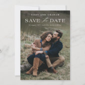 QRコーエレガントド2フォト結婚ズ セーブザデート (正面)