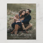 QRコーエレガントド2写真結婚式の日付を保存 (正面)