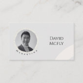 QRコーオーガニックドを使用したミニマリスト 名刺 (正面)