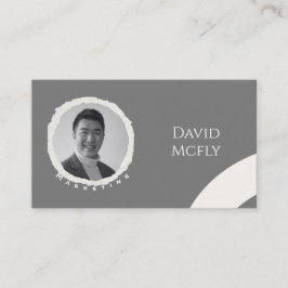 QRコーオーガニックドを使用したミニマリスト 名刺