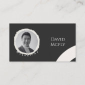 QRコーオーガニックドを使用したミニマリスト 名刺 (正面)