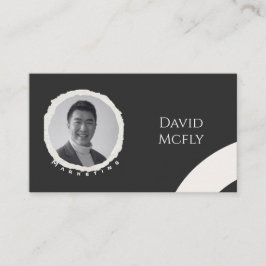 QRコーオーガニックドを使用したミニマリスト 名刺