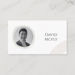 QRコーオーガニックドを使用したミニマリスト 名刺