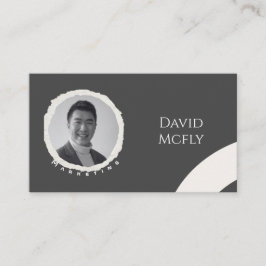 QRコーオーガニックドを使用したミニマリスト 名刺