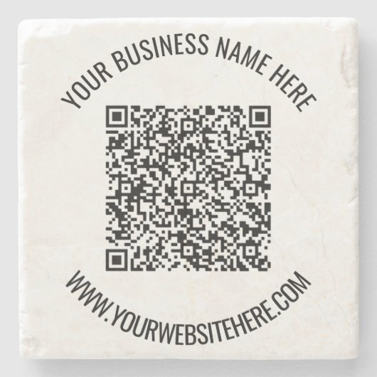 QRコーカスタムドと文字ストーンコパーソナライズされたースター ストーンコースター (正面)