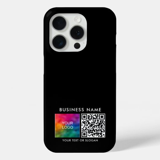 QRコーカスタムドのアップロードビジネスロゴ Case-Mate iPhoneケース (裏面)