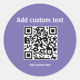 QRコーカスタムドのパーソナライズされたWebサイト ラウンドシール