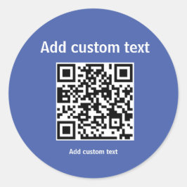 QRコーカスタムドのパーソナライズWebサイト ラウンドシール