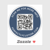 QRコーカスタムドより詳しい情報を探すダークブルー シール (シート)