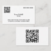 QRコーカスタムドエグゼクティブ 名刺 (正面/裏面)