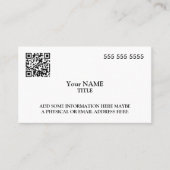 QRコーカスタムドエグゼクティブ 名刺 (正面)