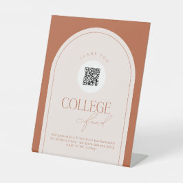 QRコーカスタムドエレガントカレッジのファンド署名 台座サイン